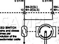 1997 Hyundai Elantra  1.8 L4 GAS Wiring Diagram