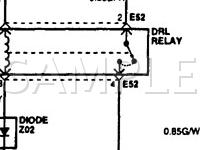 1997 Hyundai Sonata GL 2.0 L4 GAS Wiring Diagram