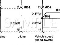 1998 Hyundai Accent  1.5 L4 GAS Wiring Diagram