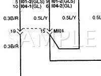 1998 Hyundai Elantra  1.8 L4 GAS Wiring Diagram