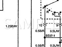 1998 Hyundai Elantra  1.8 L4 GAS Wiring Diagram