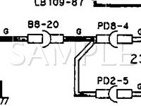 1990 Jaguar Vanden Plas  4.0 L6 GAS Wiring Diagram