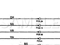 1996 Jaguar Vanden Plas  4.0 L6 GAS Wiring Diagram
