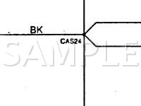 1997 Jaguar Vanden Plas  4.0 L6 GAS Wiring Diagram