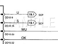 1999 Jaguar Vanden Plas  4.0 V8 GAS Wiring Diagram