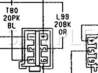 1990 Jeep Wagoneer Limited 4.0 L6 GAS Wiring Diagram