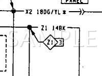 1993 Jeep Grand Cherokee Limited 4.0 L6 GAS Wiring Diagram