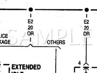 1998 Jeep Cherokee  2.5 L4 GAS Wiring Diagram