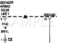 1999 Jeep Wrangler  2.5 L4 GAS Wiring Diagram