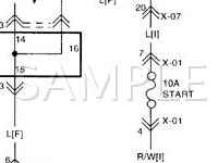 2001 KIA RIO  1.5 L4 GAS Wiring Diagram