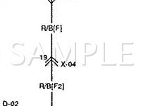 2002 KIA RIO Cinco 1.5 L4 GAS Wiring Diagram