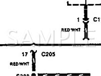 1994 KIA Sephia LS 1.6 L4 GAS Wiring Diagram