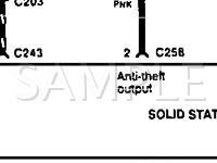 1994 KIA Sephia RS 1.6 L4 GAS Wiring Diagram