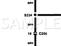 1996 KIA Sephia GS 1.6 L4 GAS Wiring Diagram