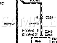 1996 KIA Sephia RS 1.6 L4 GAS Wiring Diagram