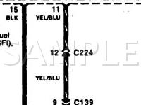 1997 KIA Sephia LS 1.6 L4 GAS Wiring Diagram