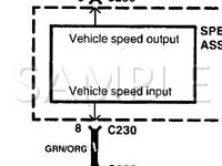 1999 KIA Sephia  1.8 L4 GAS Wiring Diagram