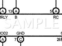 2004 Lexus LX470  4.7 V8 GAS Wiring Diagram