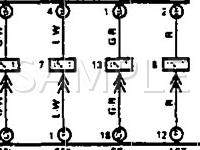 1990 Lexus ES250  2.5 V6 GAS Wiring Diagram