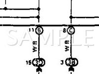 1990 Lexus ES250  2.5 V6 GAS Wiring Diagram