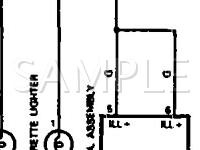 1991 Lexus LS400  4.0 V8 GAS Wiring Diagram