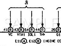 1995 Lexus SC400  4.0 V8 GAS Wiring Diagram