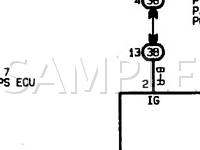 1997 Lexus LS400  4.0 V8 GAS Wiring Diagram