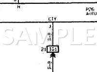 1997 Lexus SC300  3.0 L6 GAS Wiring Diagram