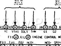 1997 Lexus SC400  4.0 V8 GAS Wiring Diagram