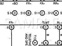 1998 Lexus LX470  4.7 V8 GAS Wiring Diagram