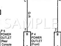 1998 Lexus LX470  4.7 V8 GAS Wiring Diagram