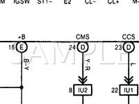 1999 Lexus LX470  4.7 V8 GAS Wiring Diagram