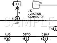 1998 Lexus LX470  4.7 V8 GAS Wiring Diagram