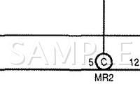 1999 Lexus LX470  4.7 V8 GAS Wiring Diagram
