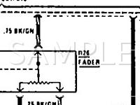 1990 MERCEDES-BENZ 190E 2.6 2.6 L6 GAS Wiring Diagram