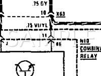 1990 MERCEDES-BENZ 300E 2.6 2.6 L6 GAS Wiring Diagram