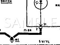 1990 MERCEDES-BENZ 300TE  3.0 L6 GAS Wiring Diagram