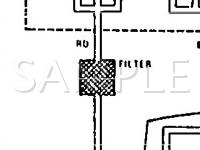1991 MERCEDES-BENZ 190E 2.3 2.3 L4 GAS Wiring Diagram