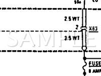 1991 MERCEDES-BENZ 300CE  3.0 L6 GAS Wiring Diagram