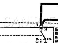 1991 MERCEDES-BENZ 300E 2.6 2.6 L6 GAS Wiring Diagram