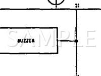 1991 MERCEDES-BENZ 300CE  3.0 L6 GAS Wiring Diagram