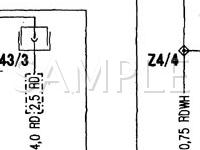 1999 MERCEDES-BENZ C280  2.8 V6 GAS Wiring Diagram