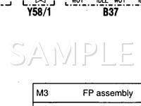 1998 MERCEDES-BENZ C280  2.8 V6 GAS Wiring Diagram