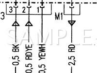 1998 MERCEDES-BENZ E320  3.2 V6 GAS Wiring Diagram