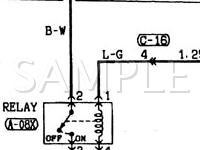 2001 Mitsubishi Diamante  3.5 V6 GAS Wiring Diagram