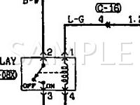 2000 Mitsubishi Mirage  1.8 L4 GAS Wiring Diagram