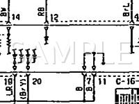 1990 Mitsubishi Eclipse GS 1.8 L4 GAS Wiring Diagram