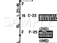 1990 Mitsubishi Galant GS 2.0 L4 GAS Wiring Diagram