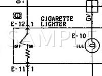 1990 Mitsubishi Galant GS 2.0 L4 GAS Wiring Diagram