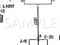 1990 Mitsubishi Galant LS 2.0 L4 GAS Wiring Diagram